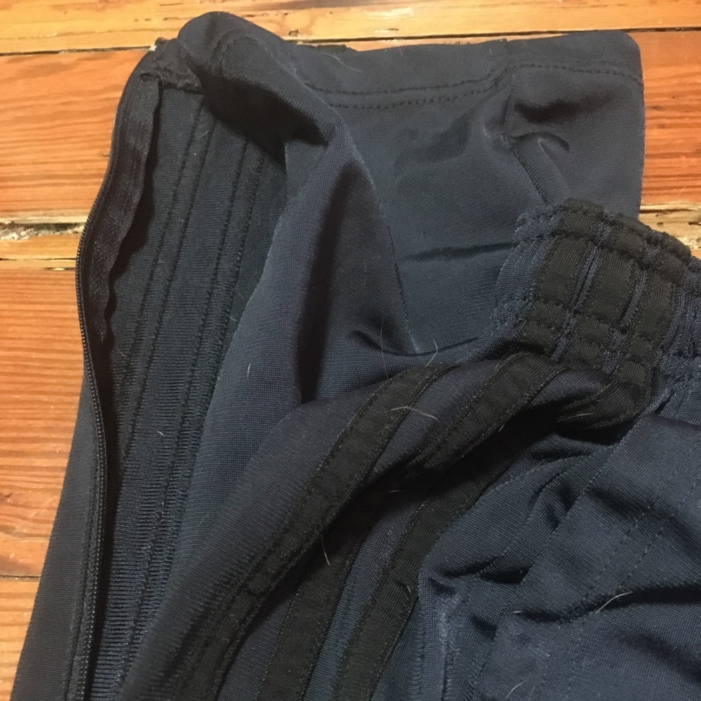 Mens Adidas Navy Blue and Black Joggers/Sweatpants